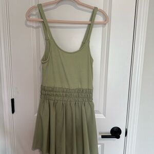 New In- Sleeveless Exercise Dress with Built in Shorts‎